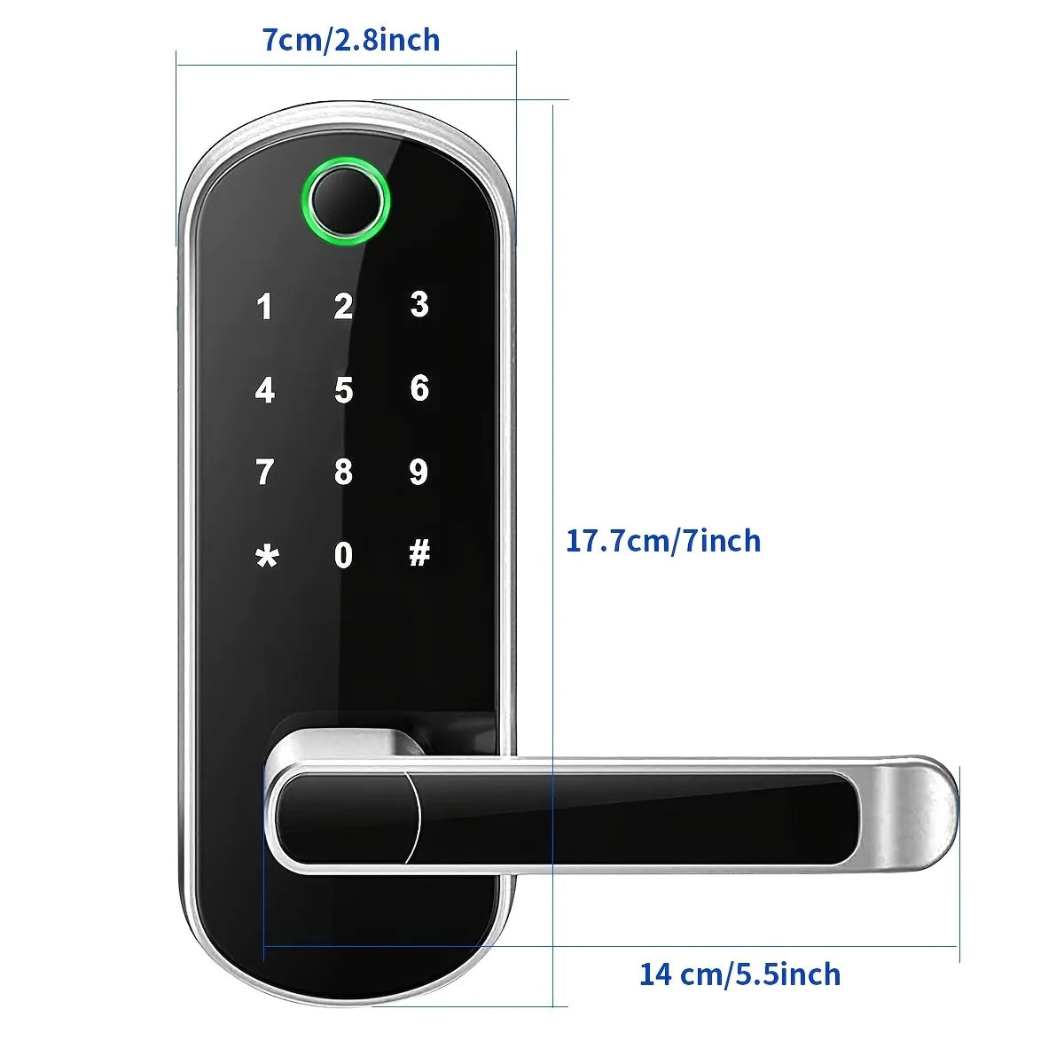 Smart Door Lock App Remote Control Keyless WIFI Digital Touchscreen Lock NFC IP67 Waterproof with 2 IC Cards Smart Fingerprint - RK LUXURY RK Luxury