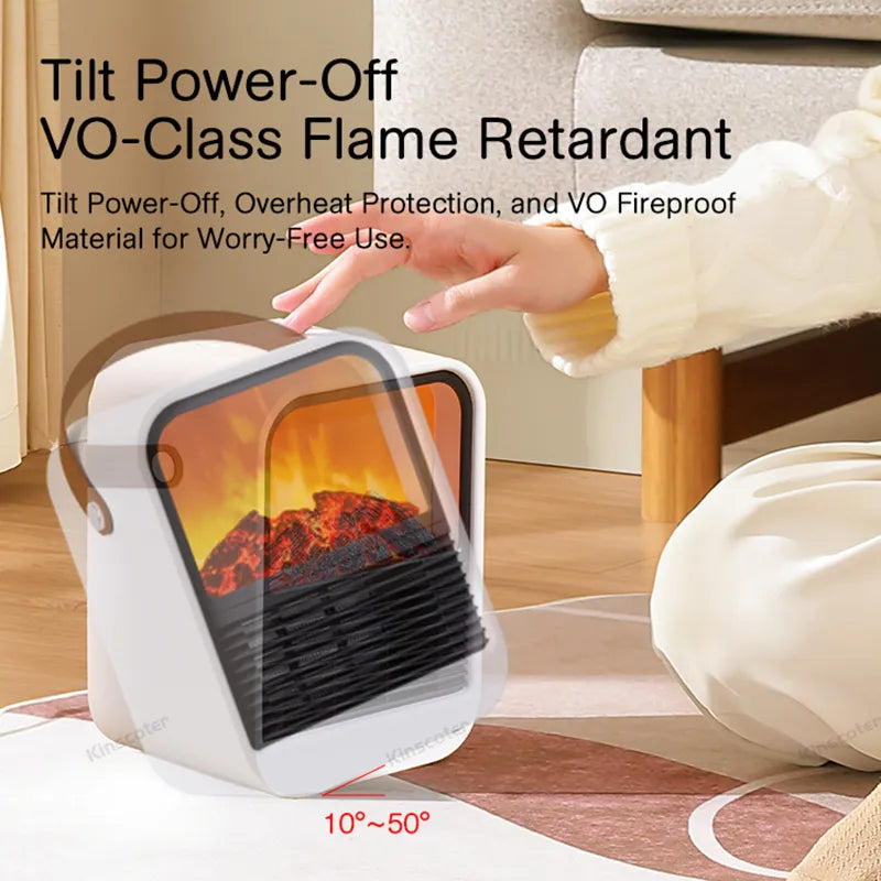 Fireplace Electric Heater Warm Blower Fan Portable.